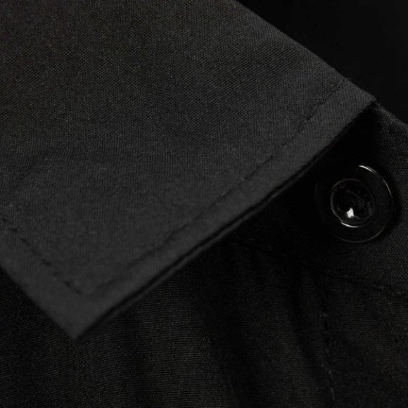 Casual Men's Black Shirt - Picture 6 of 8